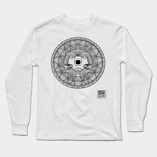 6AT0 Aztec Wheel (Black) Long Sleeve T-Shirt